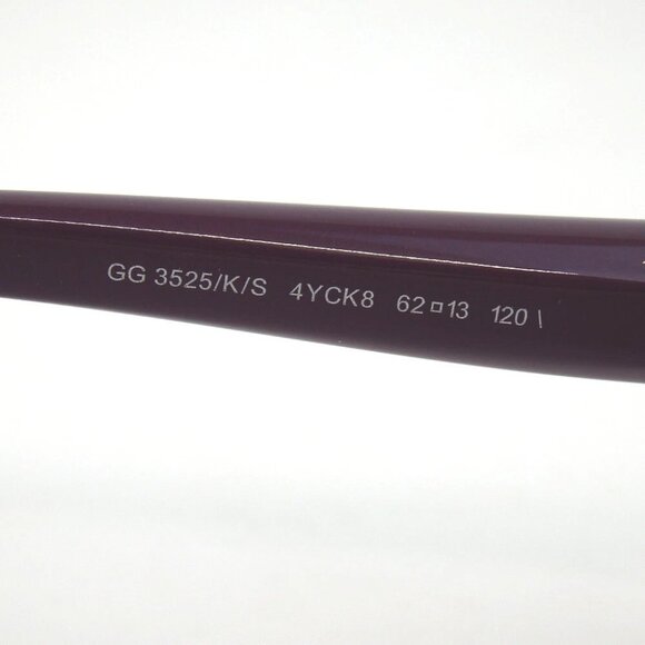 Authentic GUCCI GG 3525/K/S Heart 4YCK8 62□13 120 sunglasses plastic/metal